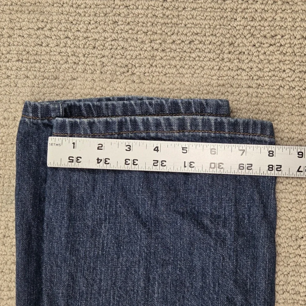 Levis 505 Regular Fit Jeans Boys 16 Reg 28x28 Dark Wash Blue Straight Leg Denim